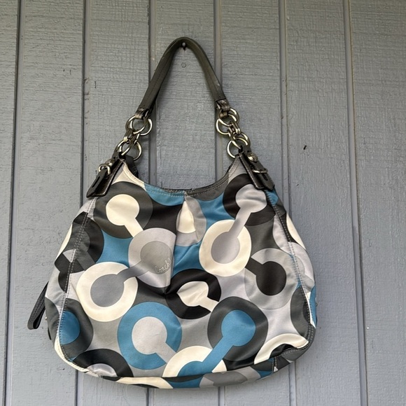 Stylish Gray and Blue Women's Bag - Picture 2 of 10